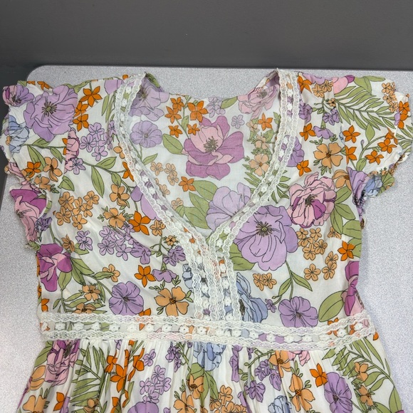 Baevely by Wellmade‎ Field Of Wildflowers Maxi Dress Sz M - Picture 15 of 16